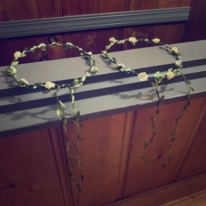 matching flower crowns